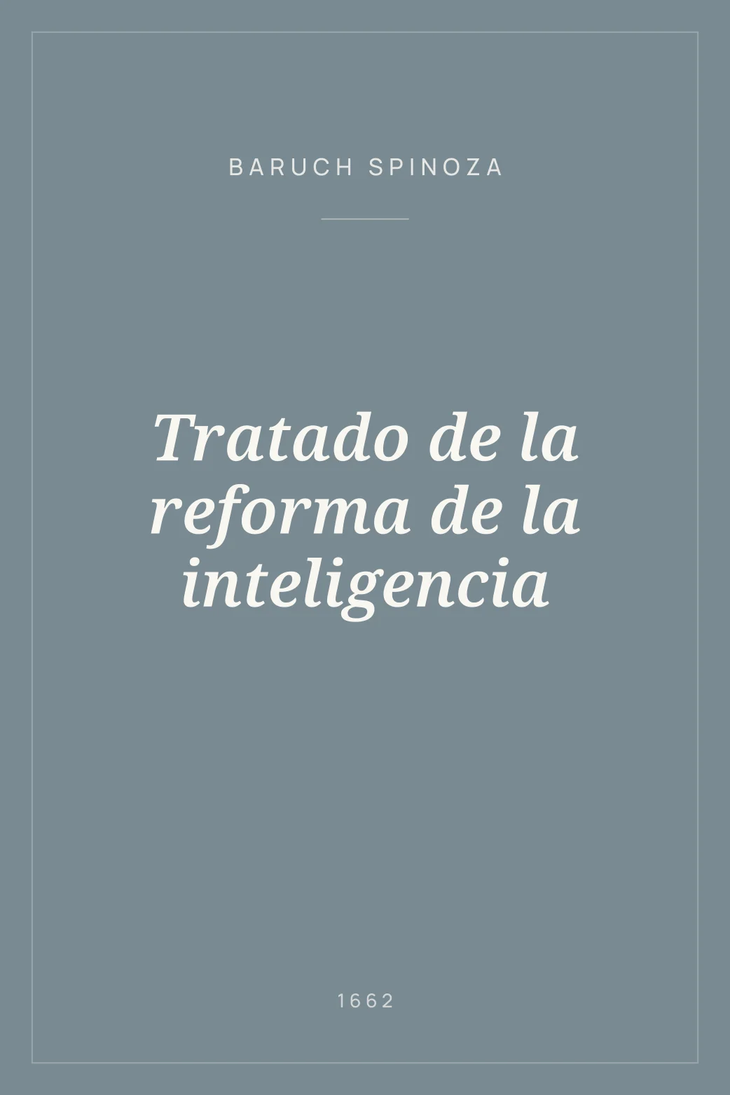 Portada de Tratado de la reforma de la inteligencia