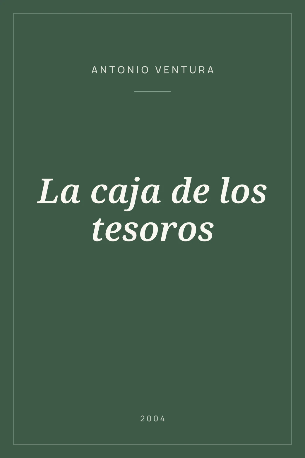 Portada de La caja de los tesoros