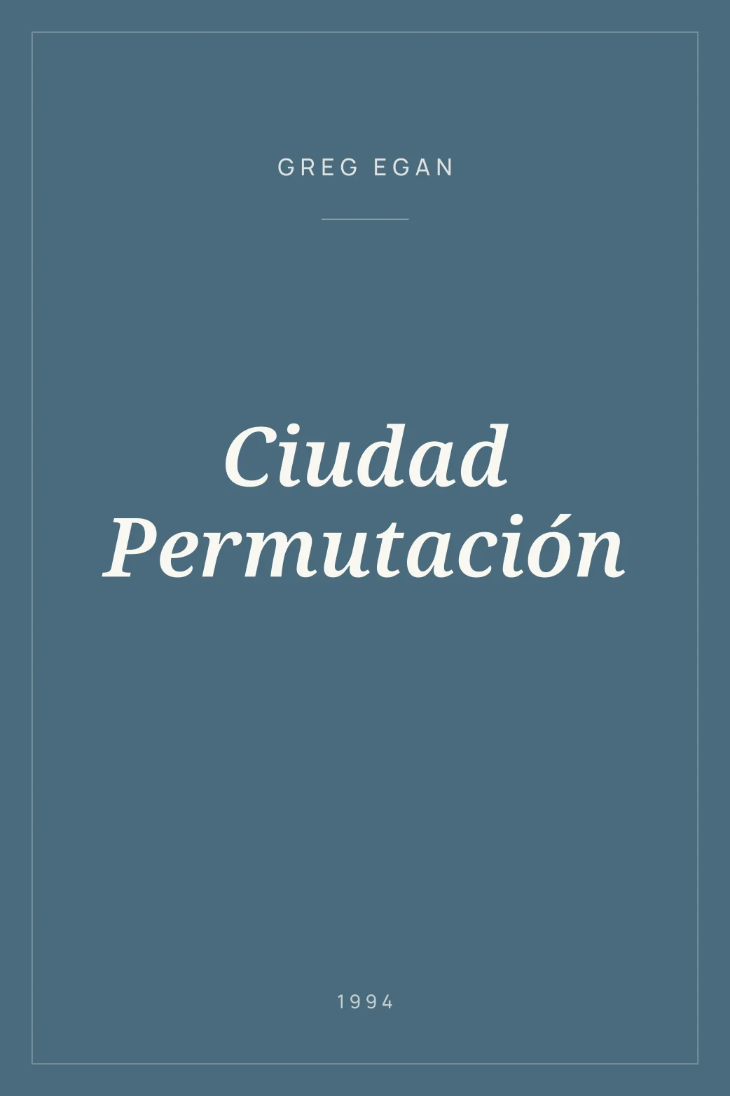 Portada de Ciudad Permutación