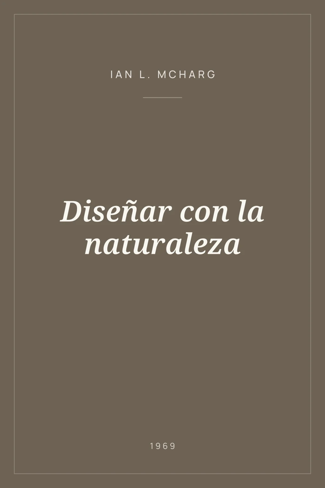 Portada de Diseñar con la naturaleza