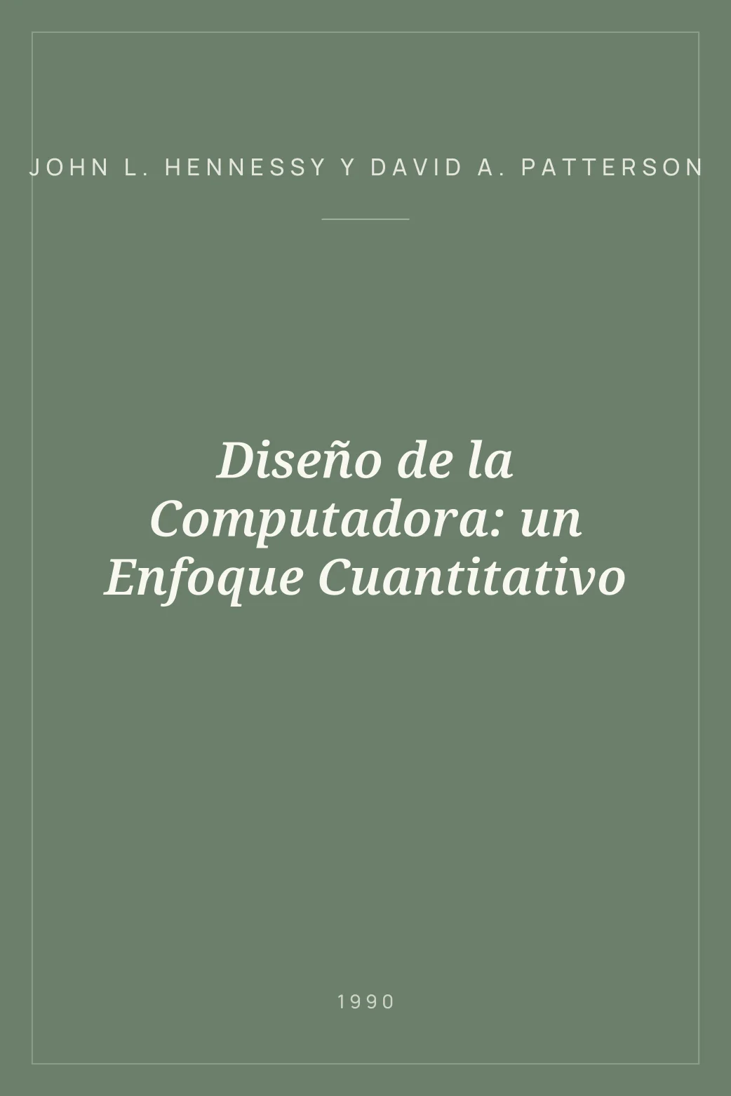 Portada de Diseño de la Computadora: un Enfoque Cuantitativo