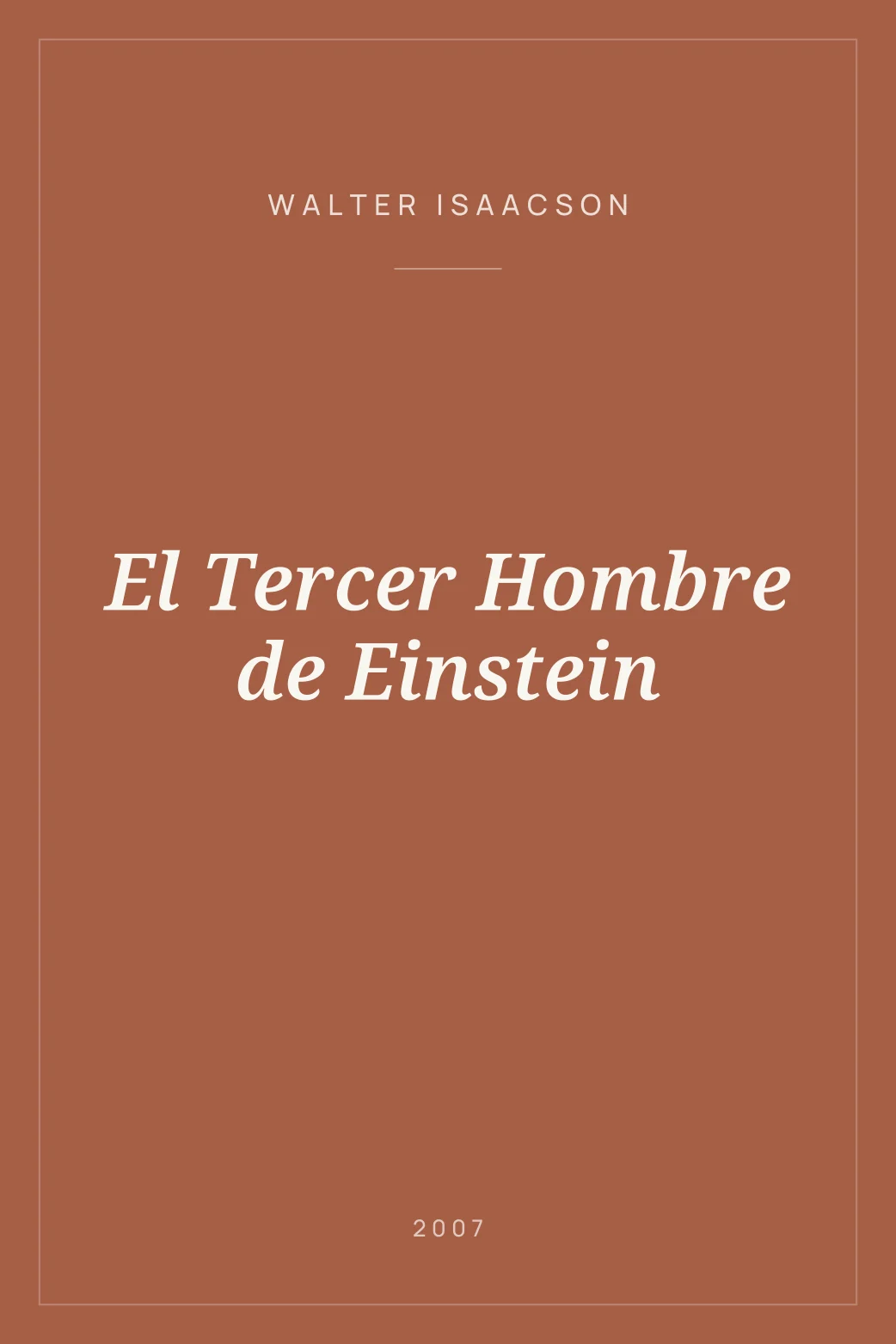Portada de El Tercer Hombre de Einstein