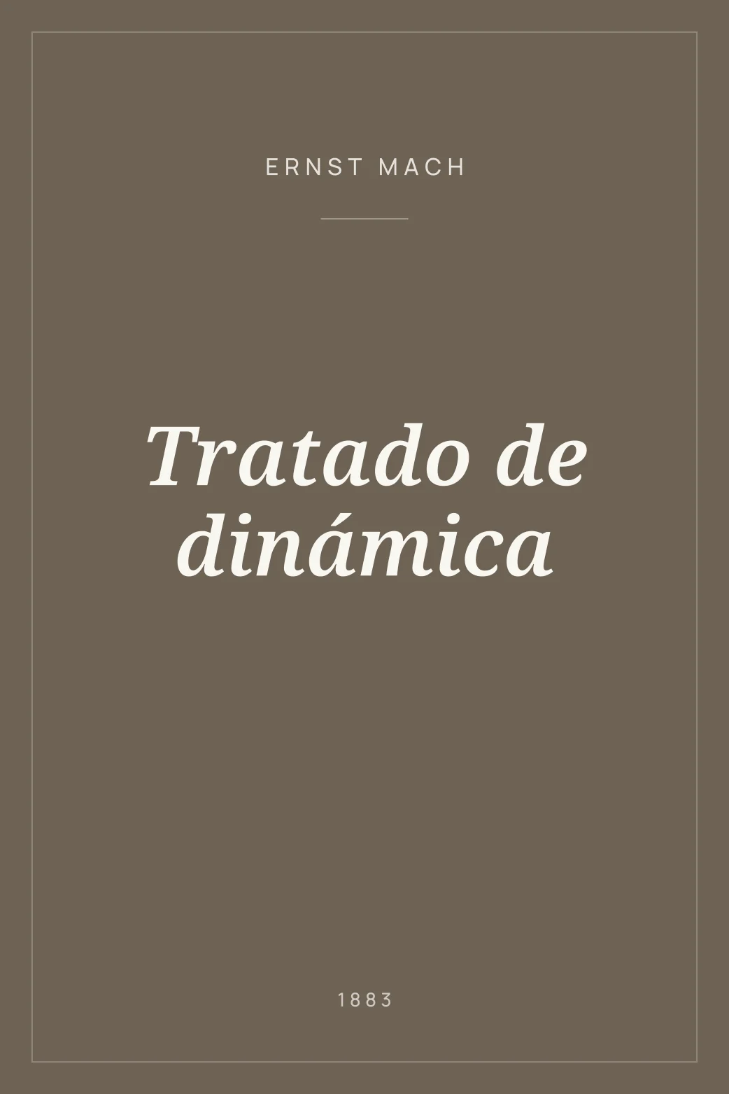 Portada de Tratado de dinámica