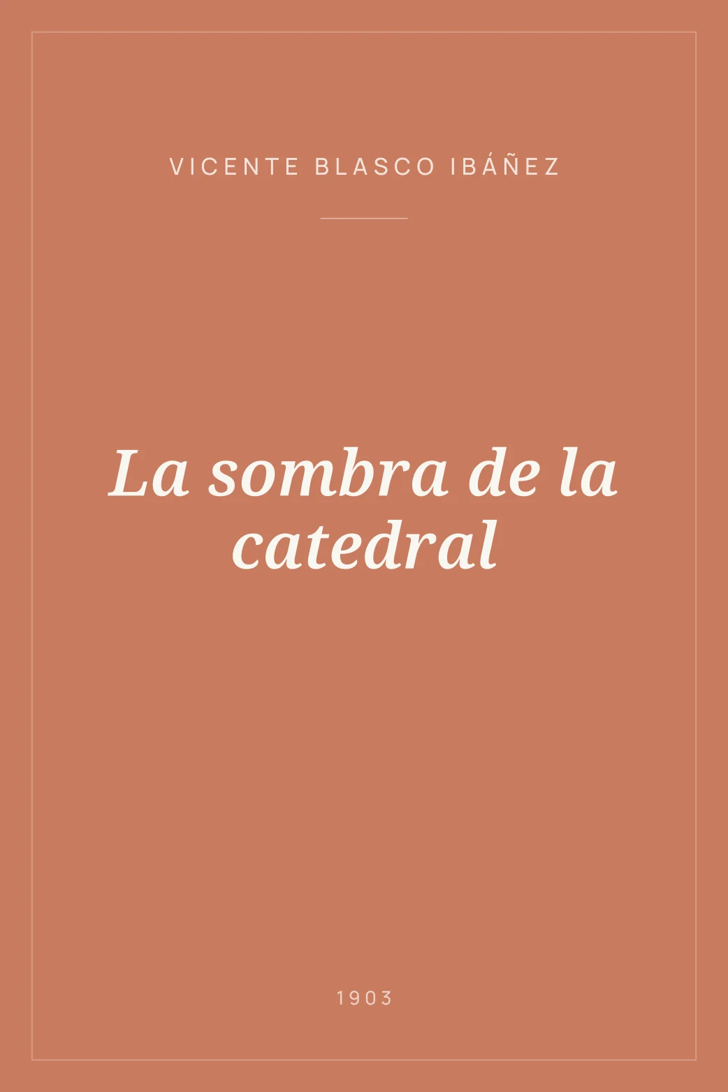 Portada de La sombra de la catedral