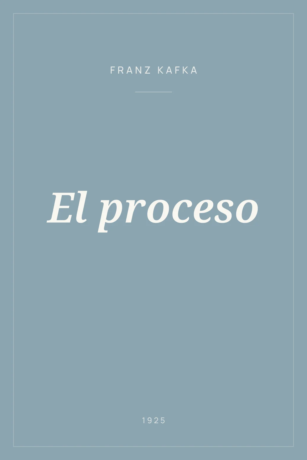Portada de El proceso