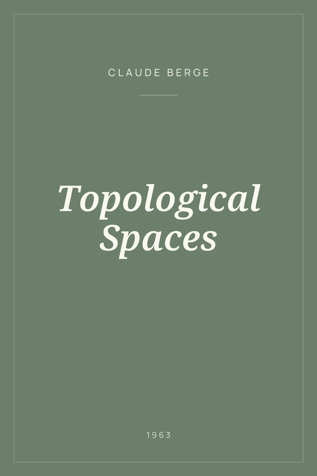 Portada de Topological Spaces