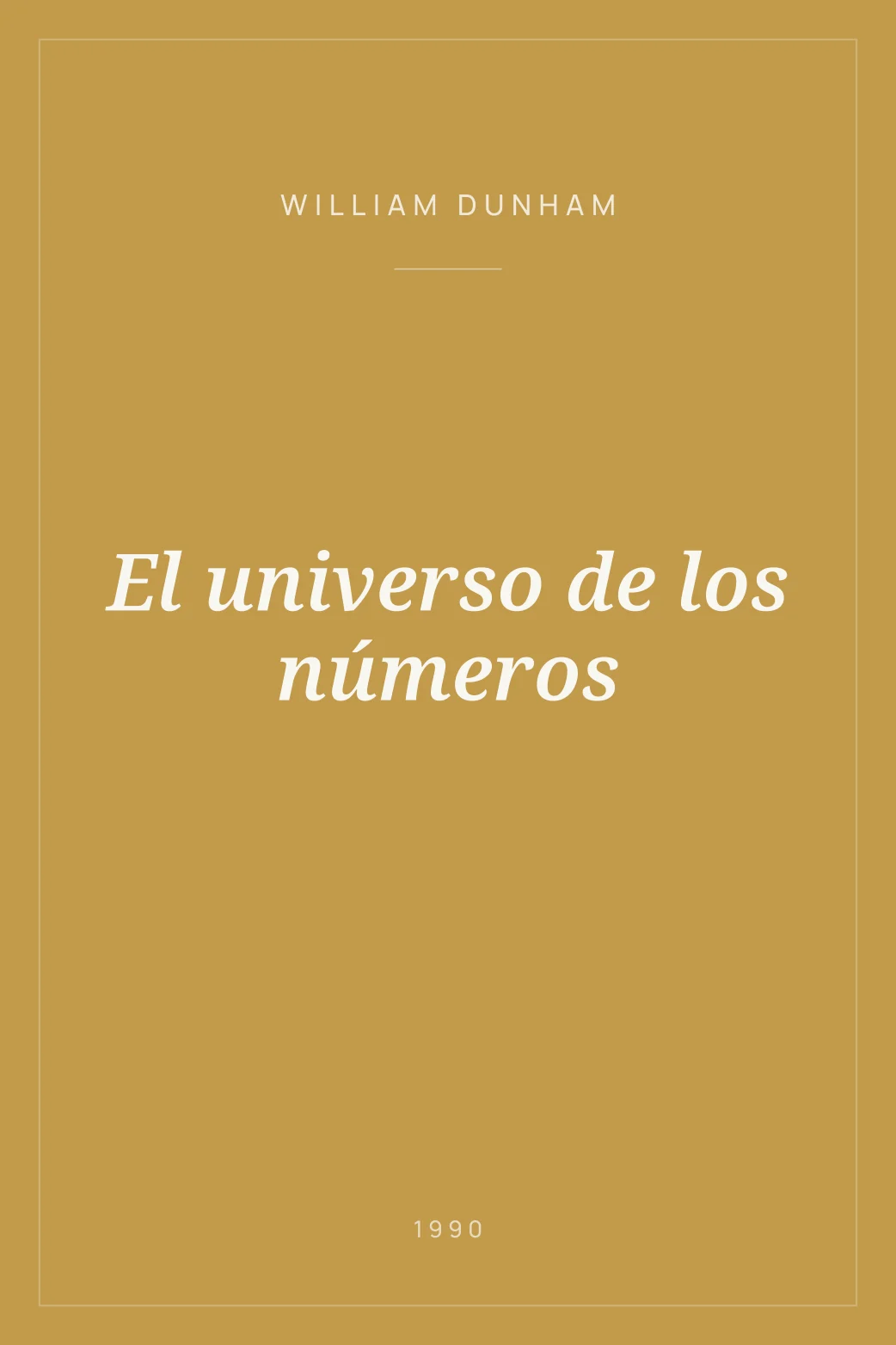 Portada de El universo de los números