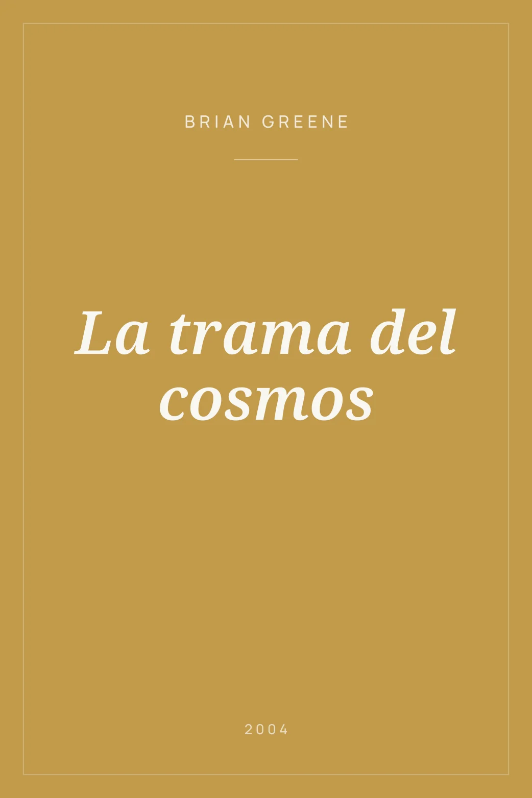 Portada de La trama del cosmos