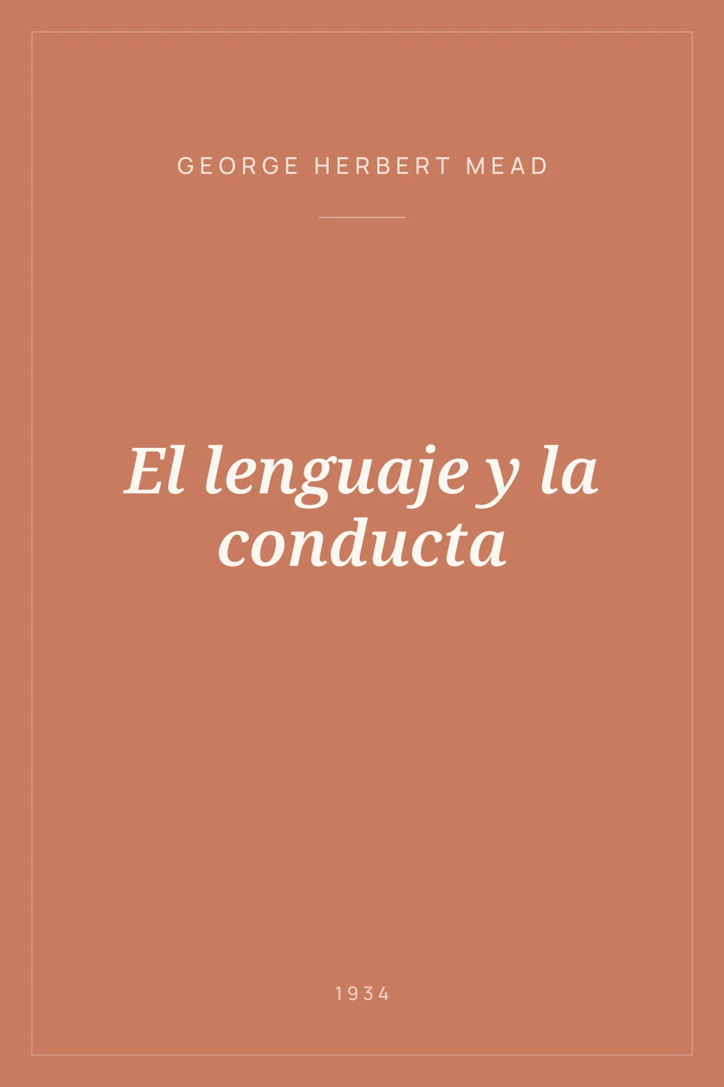 Portada de El lenguaje y la conducta