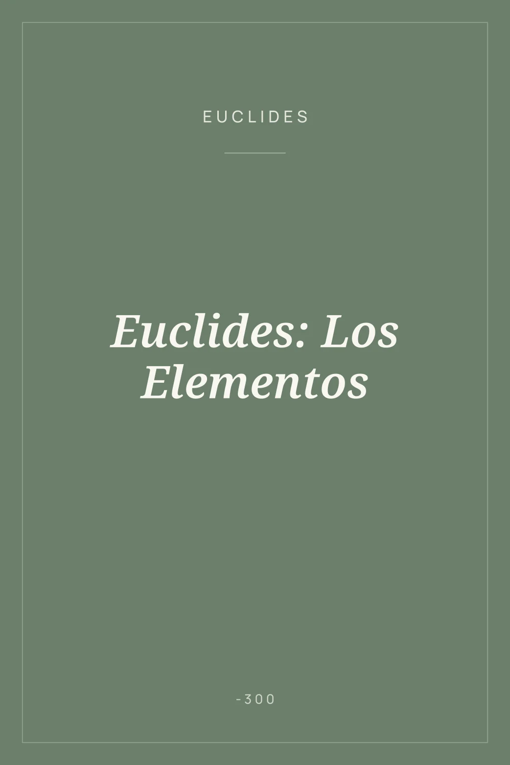 Portada de Euclides: Los Elementos