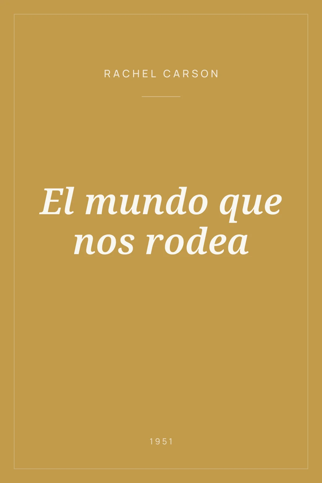 Portada de El mundo que nos rodea