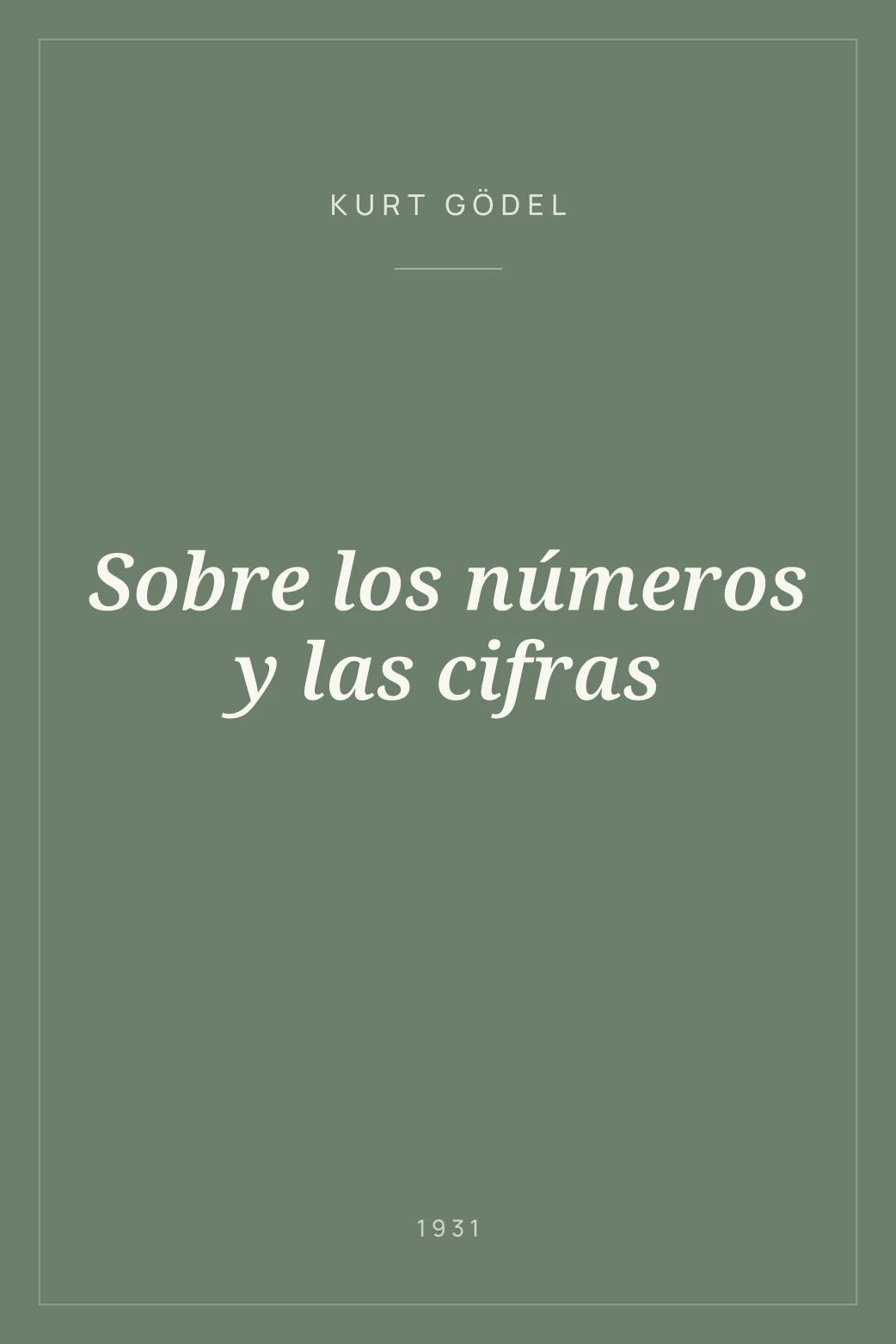 Portada de Sobre los números y las cifras