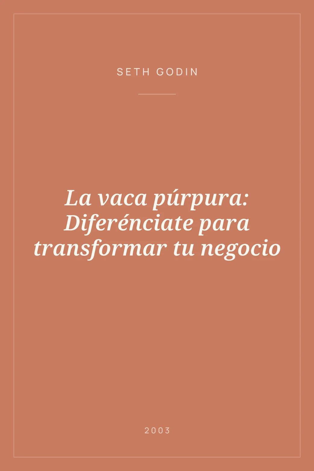 Portada de La vaca púrpura: Diferénciate para transformar tu negocio
