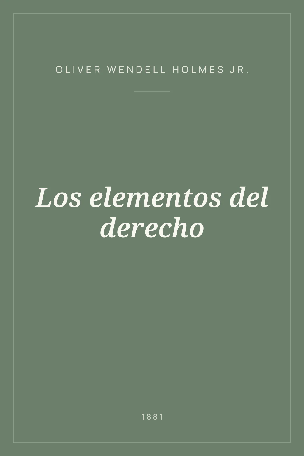 Portada de Los elementos del derecho