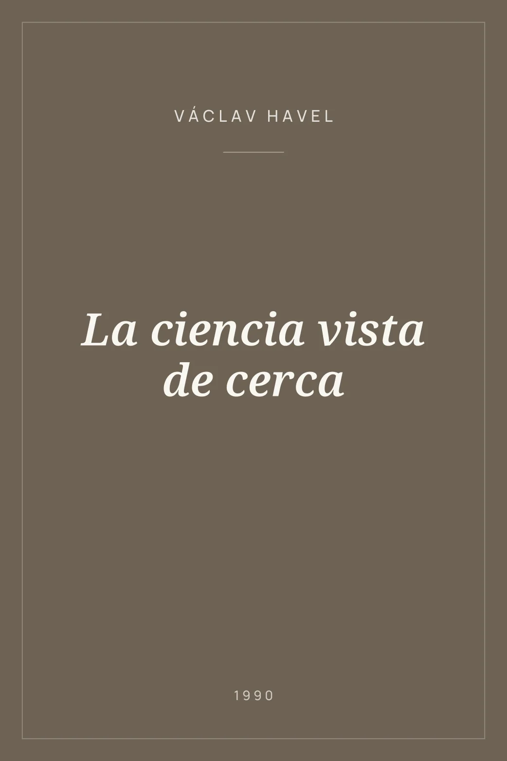 Portada de La ciencia vista de cerca