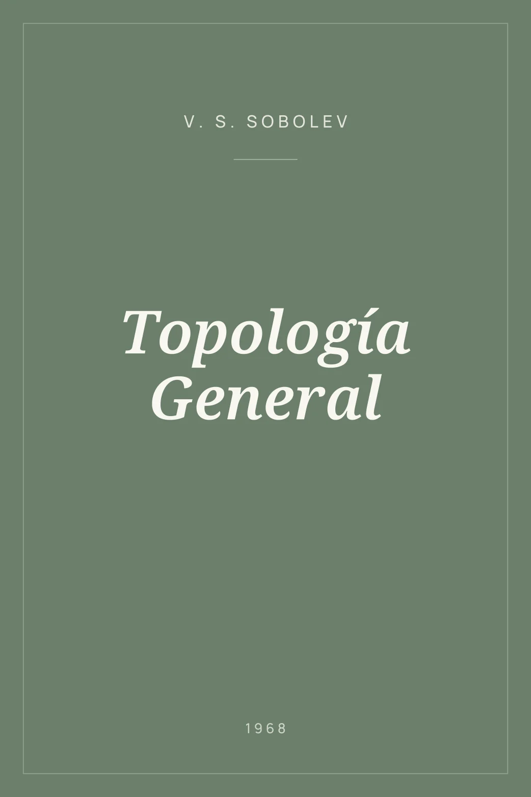Portada de Topología General