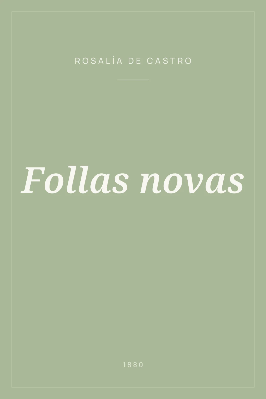 Portada de Follas novas