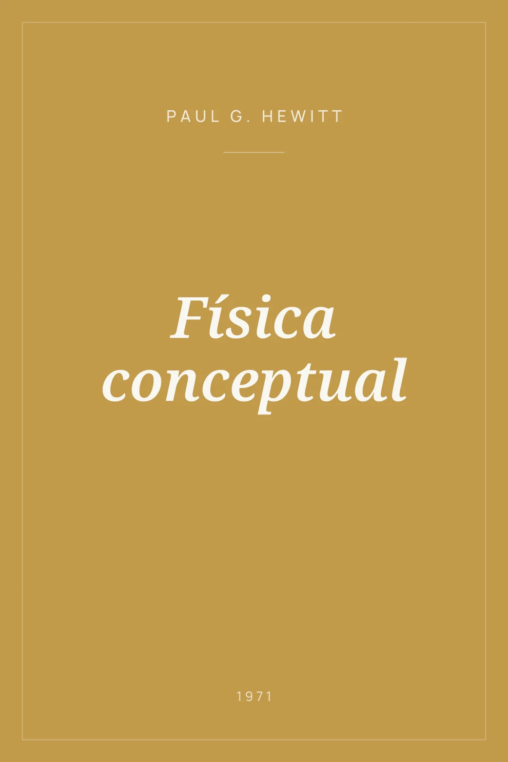 Portada de Física conceptual