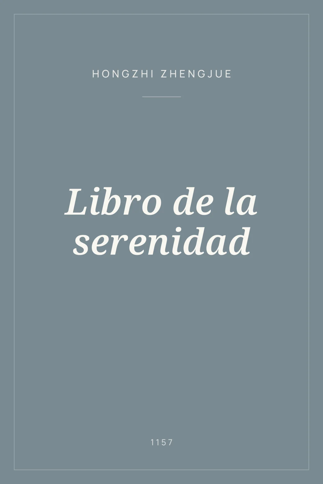 Portada de Libro de la serenidad