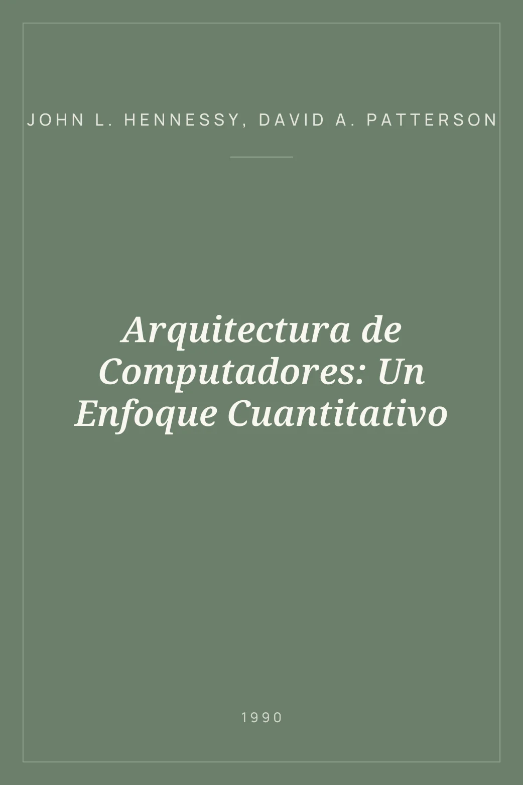 Portada de Arquitectura de Computadores: Un Enfoque Cuantitativo