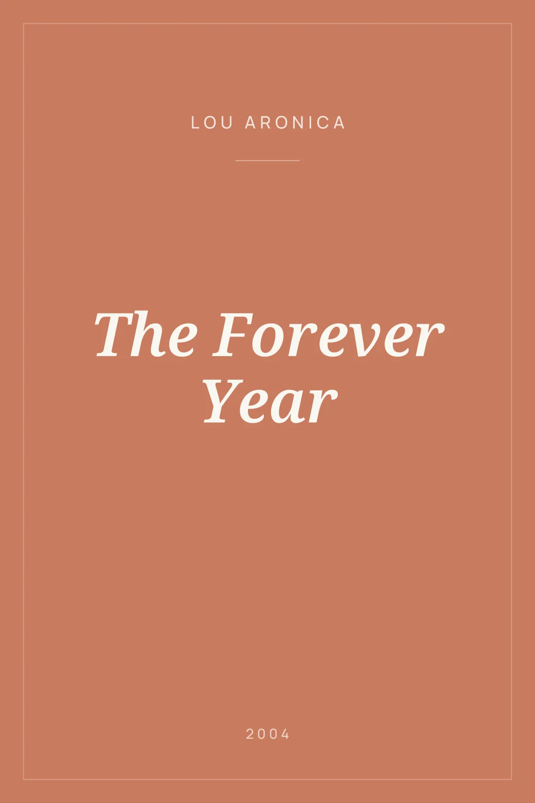 Portada de The Forever Year