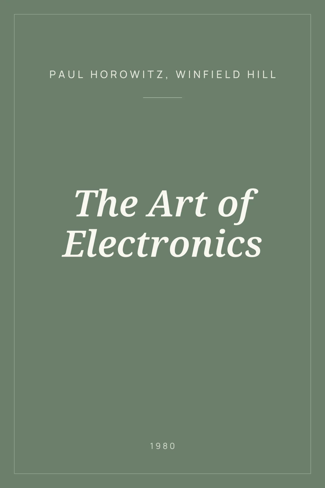 Portada de The Art of Electronics