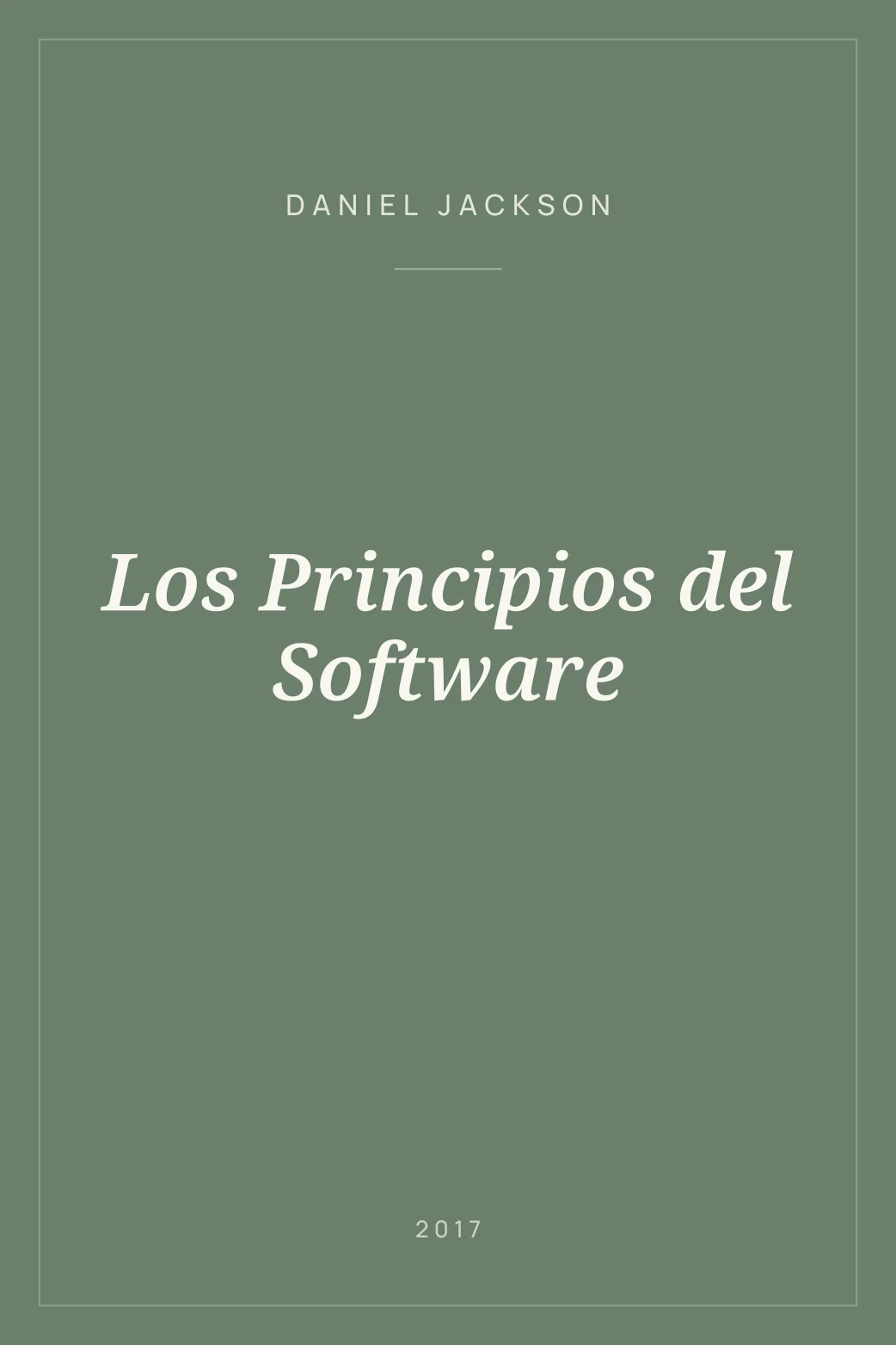 Portada de Los Principios del Software