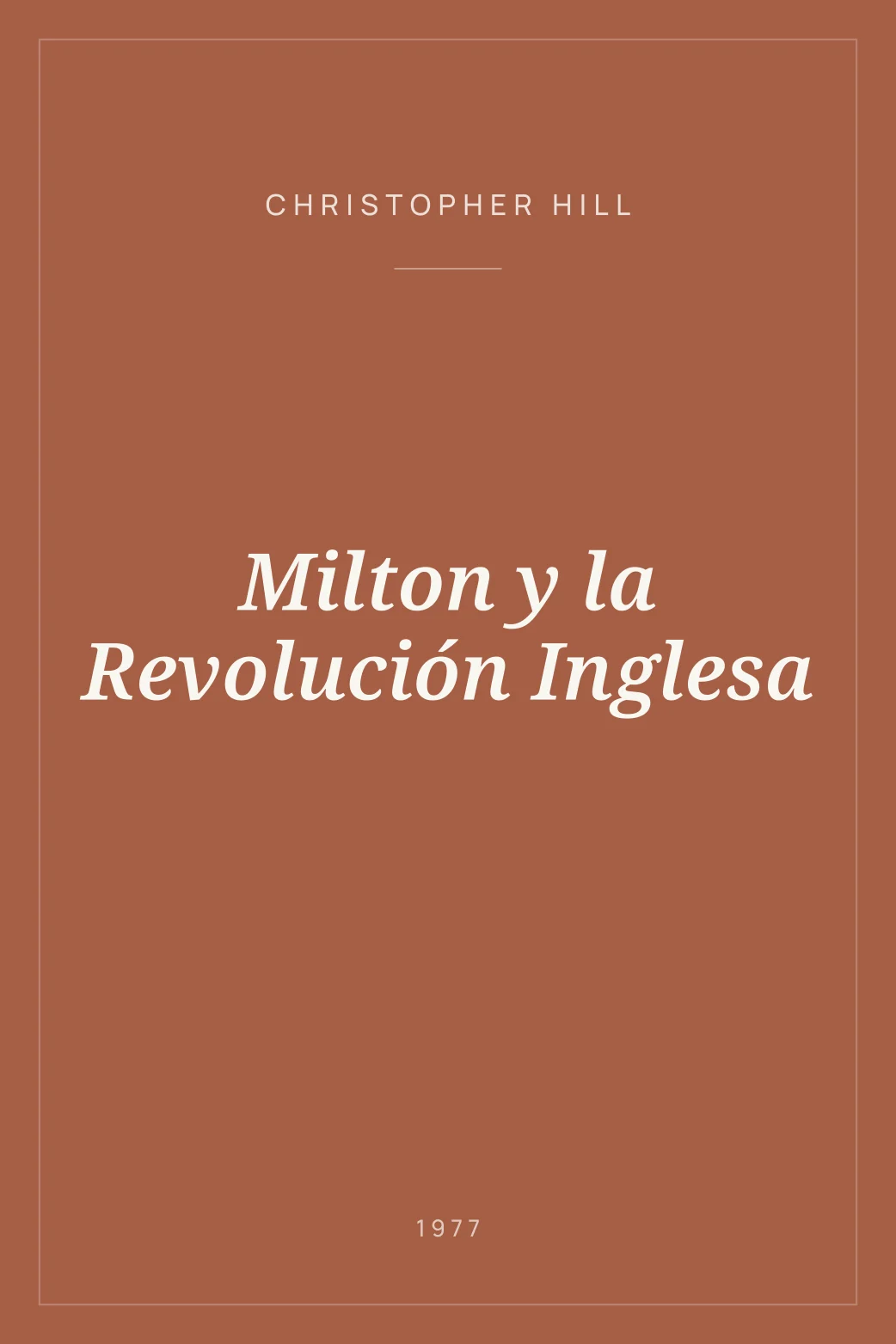 Portada de Milton y la Revolución Inglesa