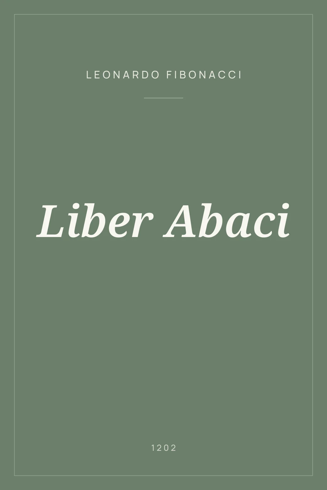 Portada de Liber Abaci