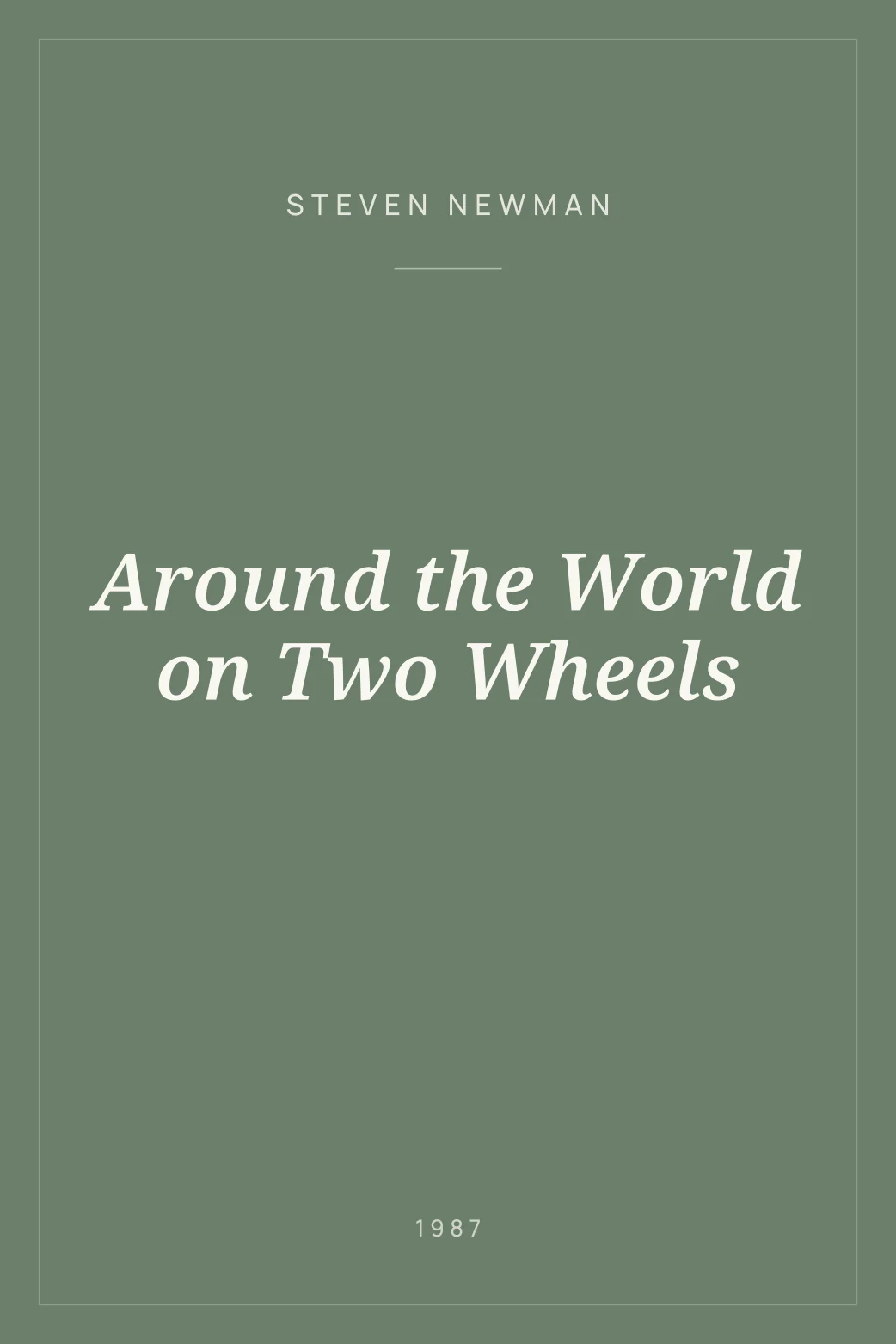 Portada de Around the World on Two Wheels