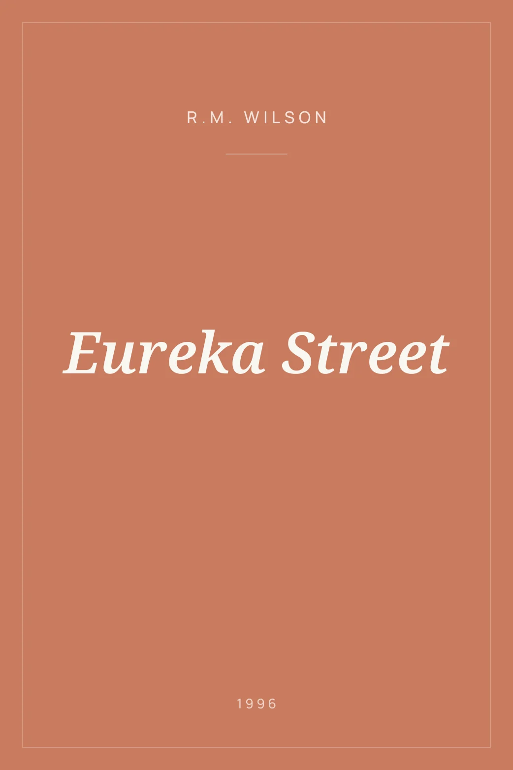 Portada de Eureka Street