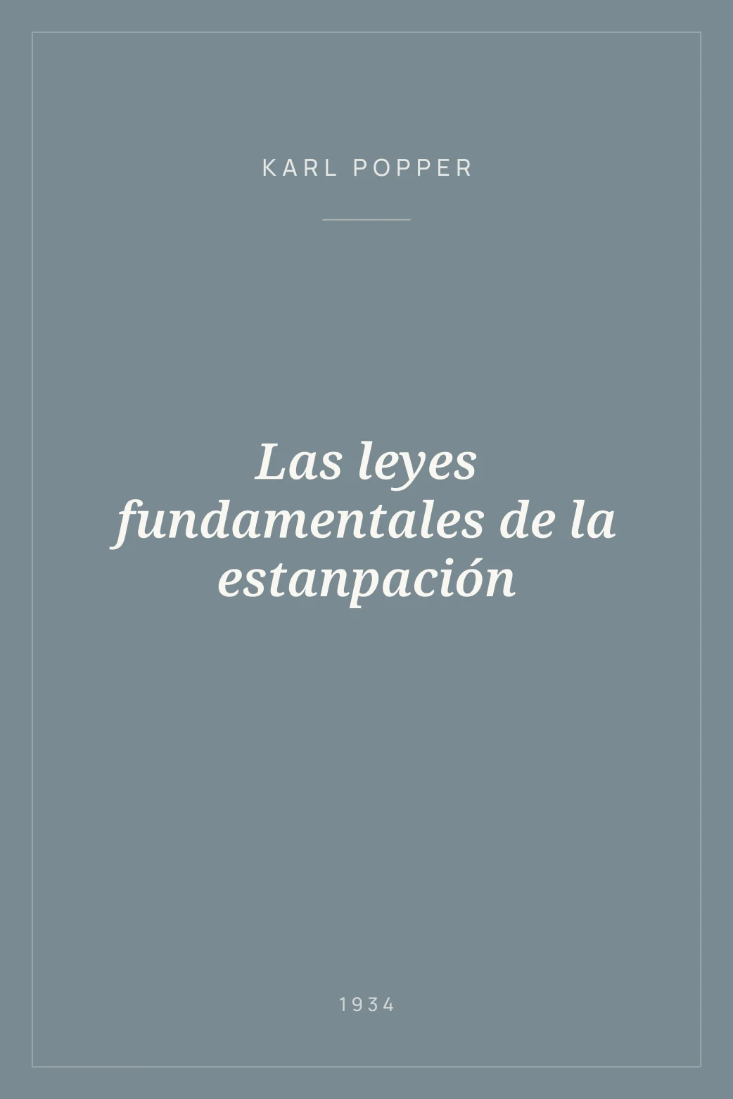 Portada de Las leyes fundamentales de la estanpación