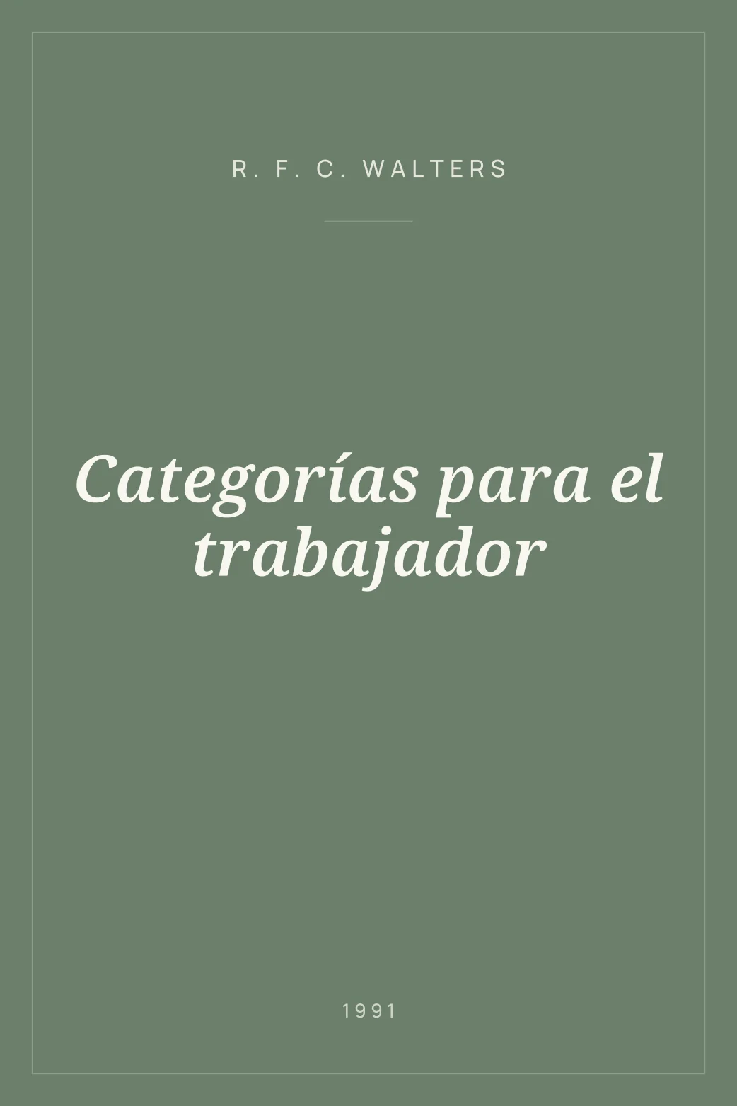 Portada de Categorías para el trabajador