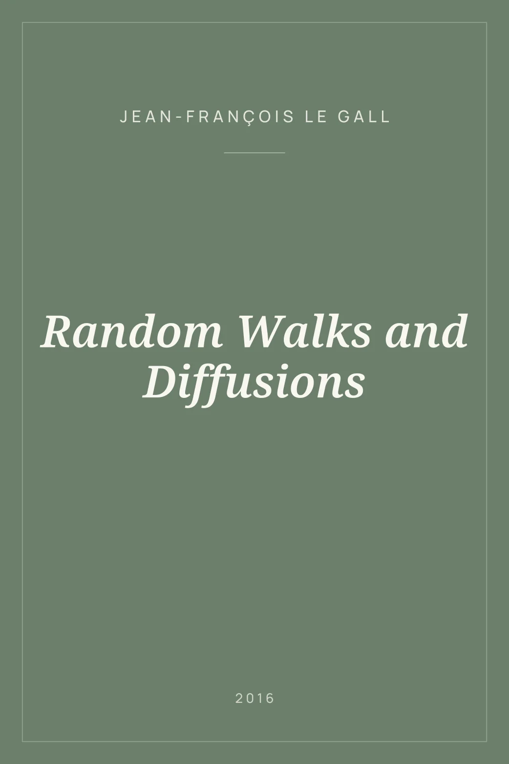 Portada de Random Walks and Diffusions