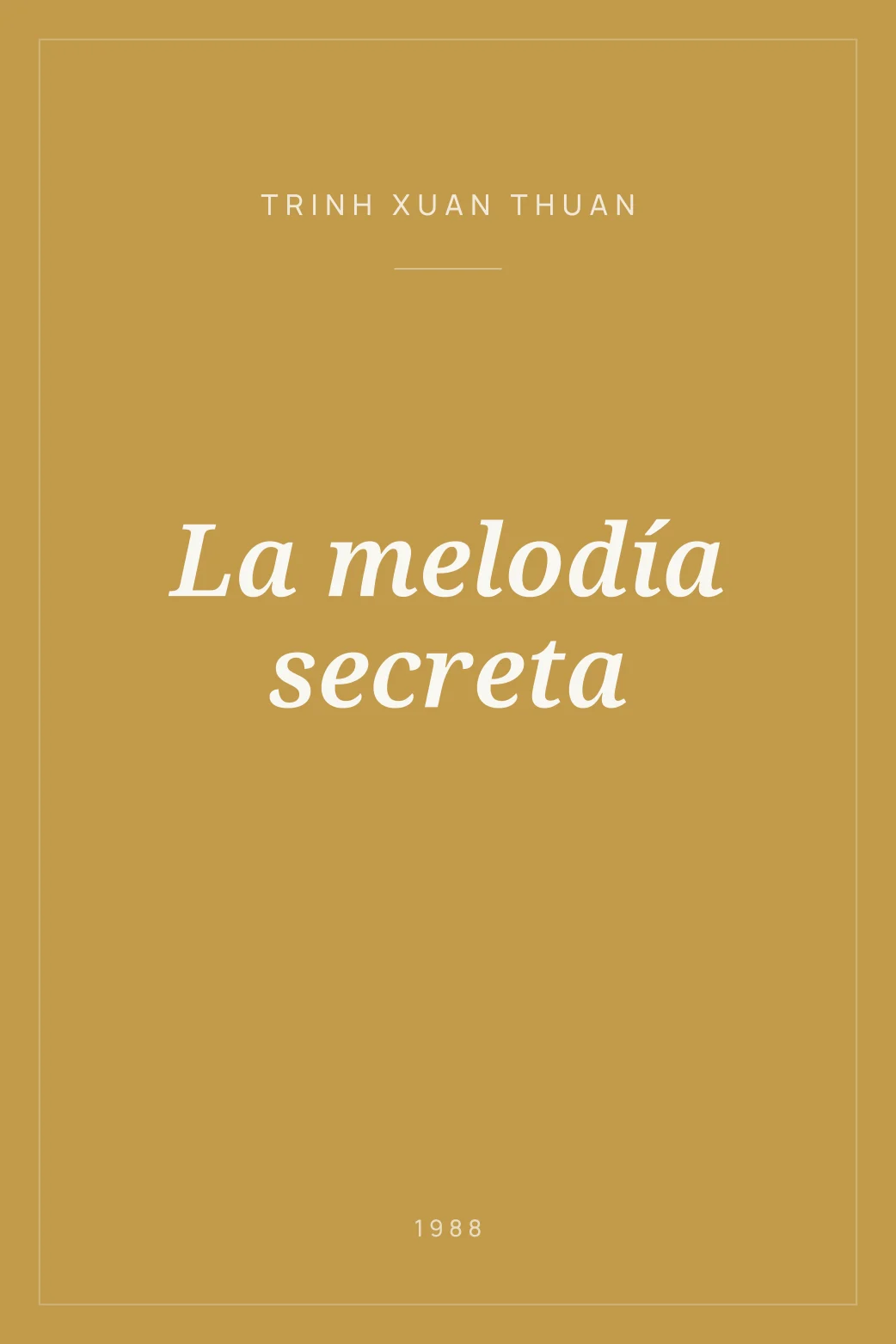 Portada de La melodía secreta