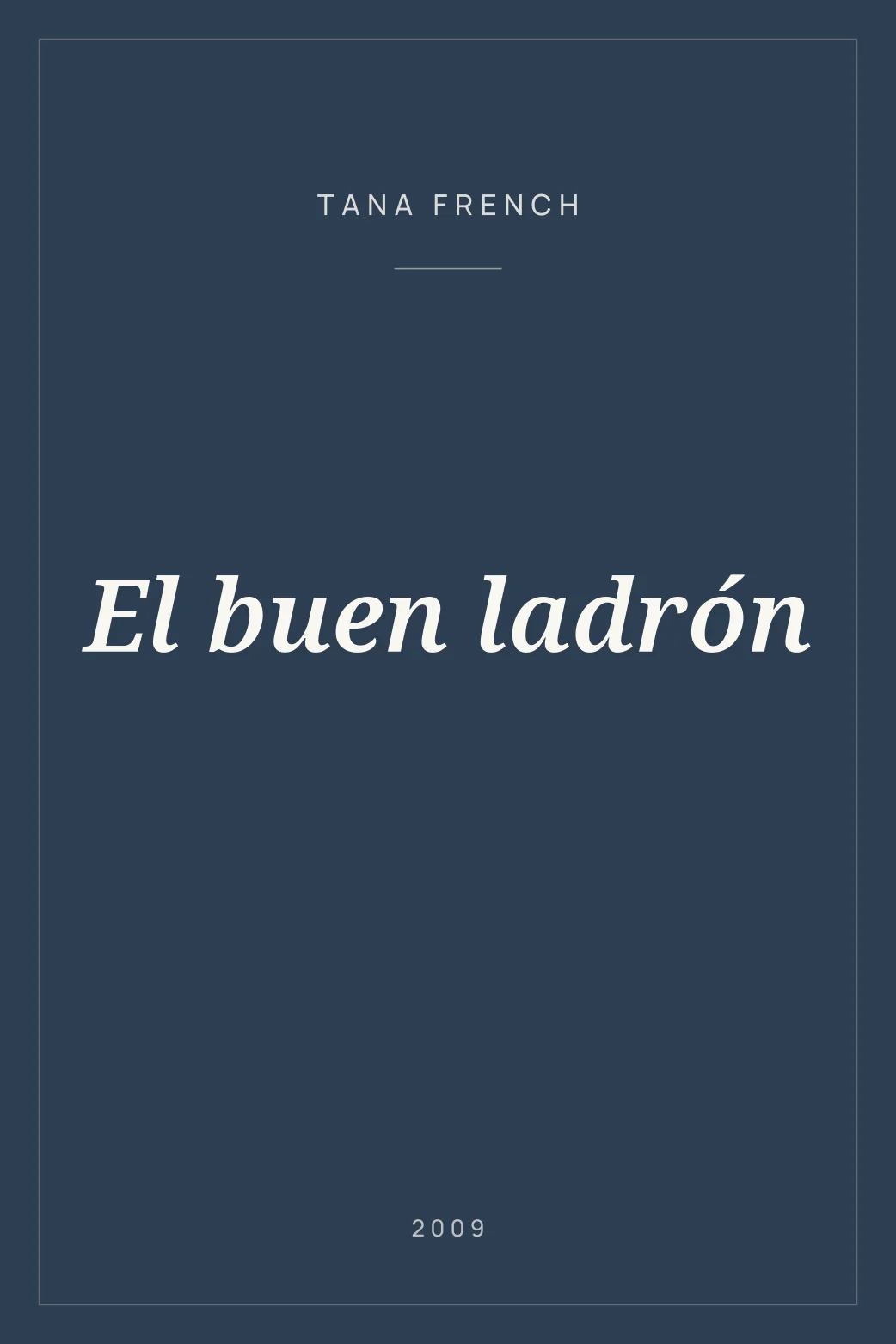 Portada de El buen ladrón
