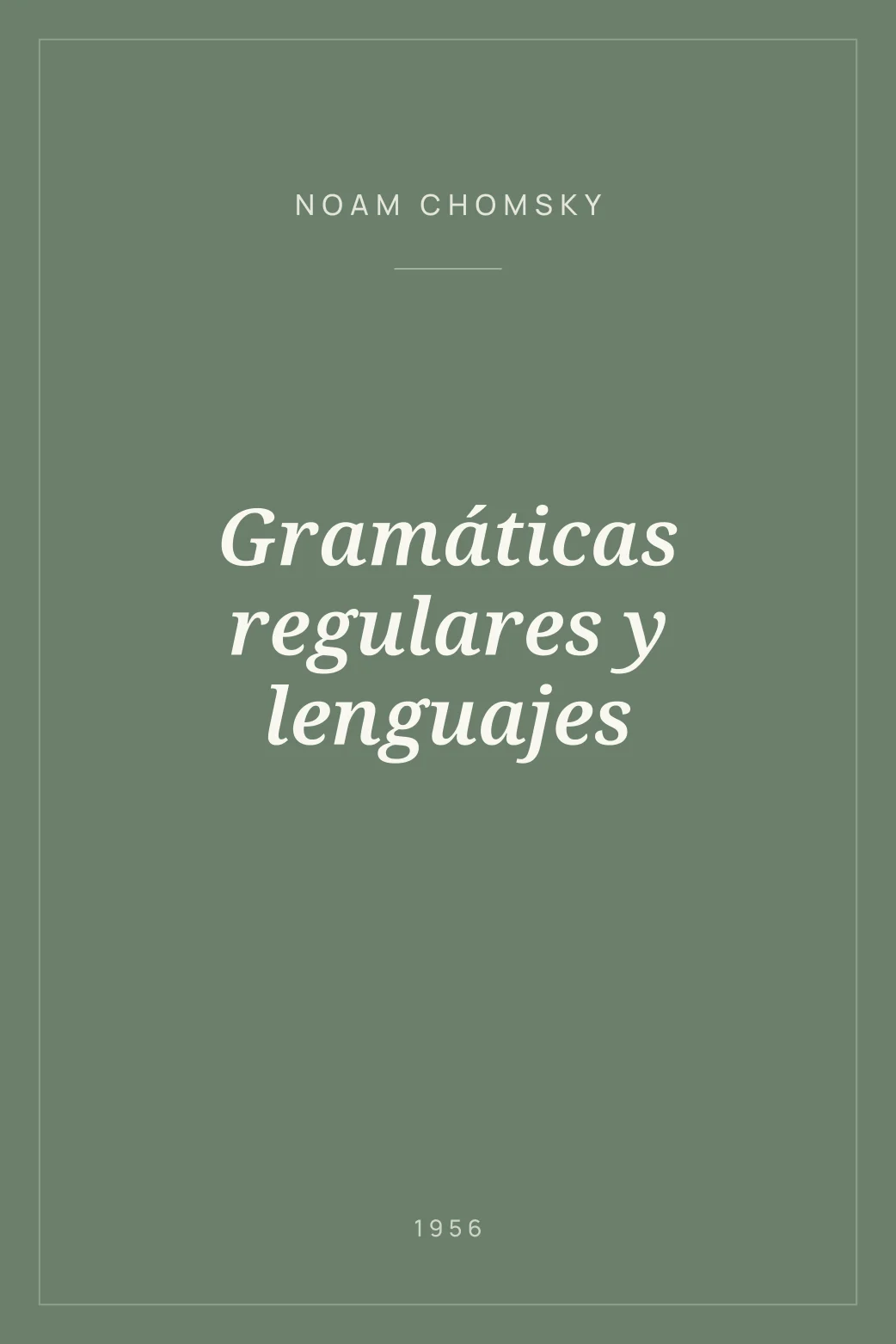 Portada de Gramáticas regulares y lenguajes