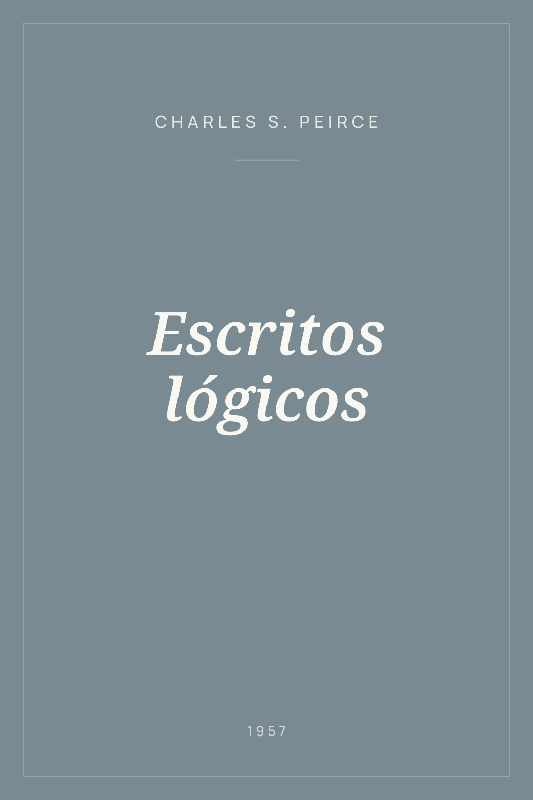 Portada de Escritos lógicos