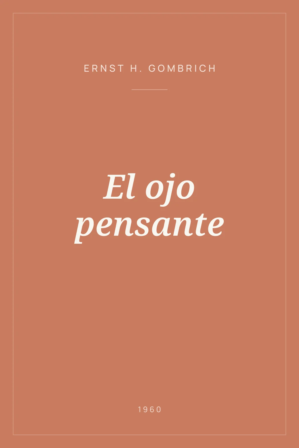 Portada de El ojo pensante