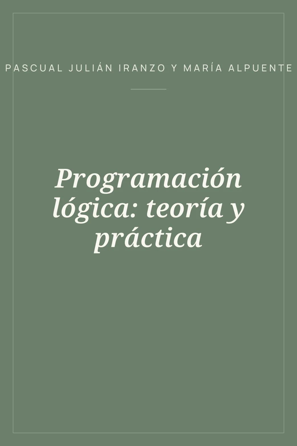 Portada de Programación lógica: teoría y práctica