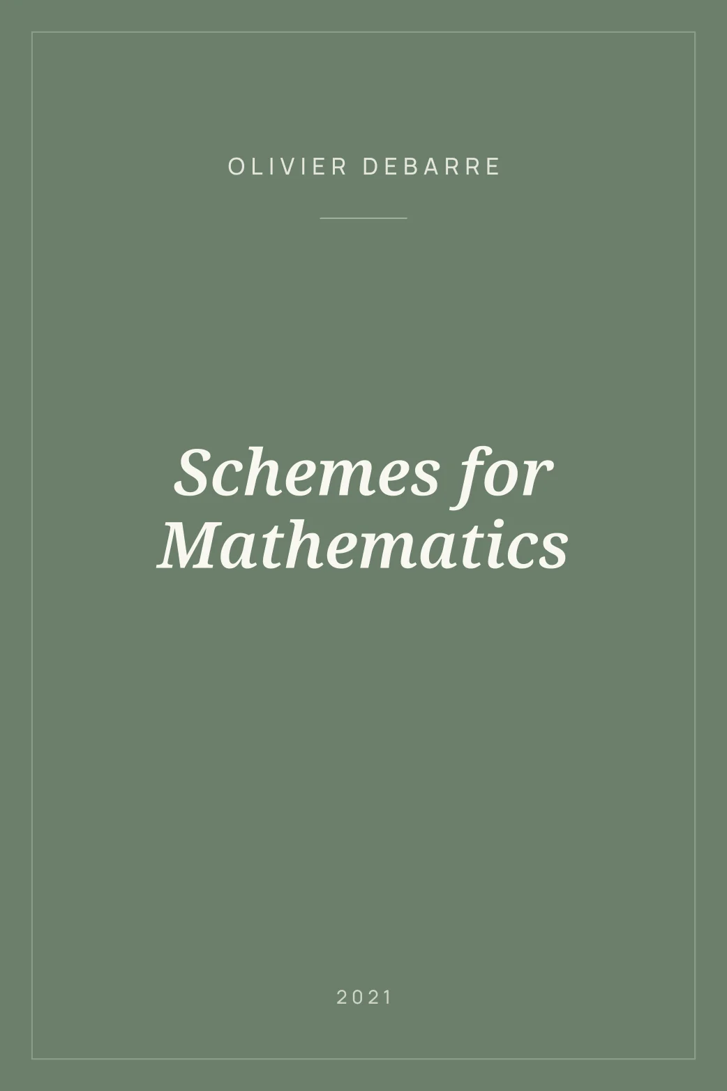 Portada de Schemes for Mathematics