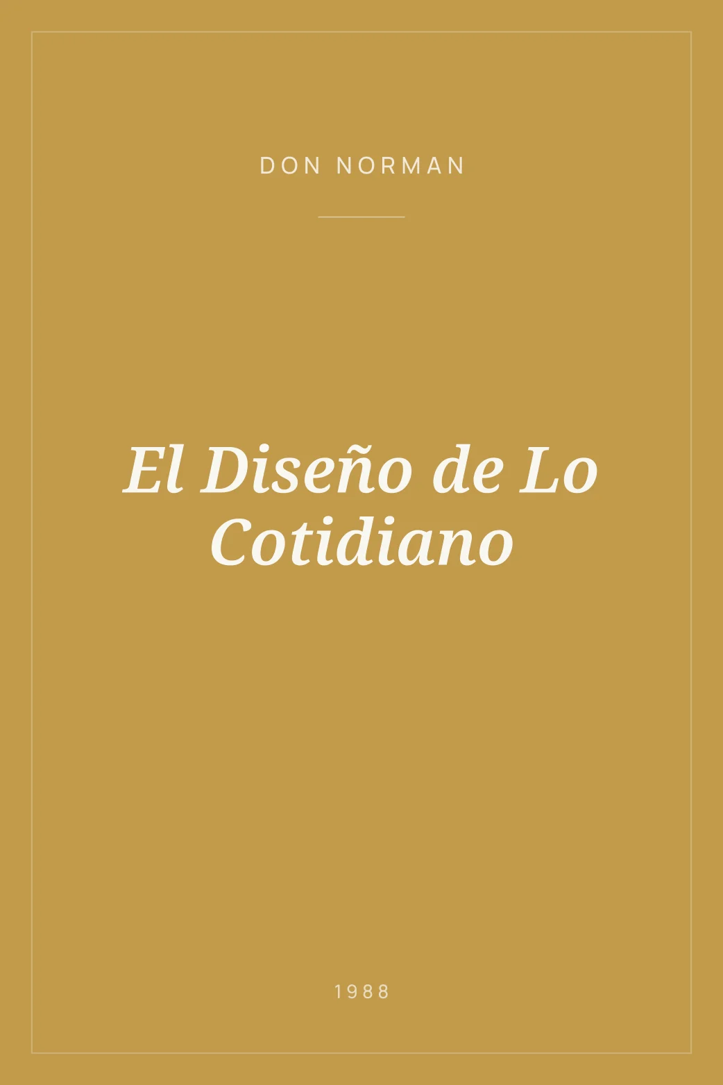 Portada de El Diseño de Lo Cotidiano