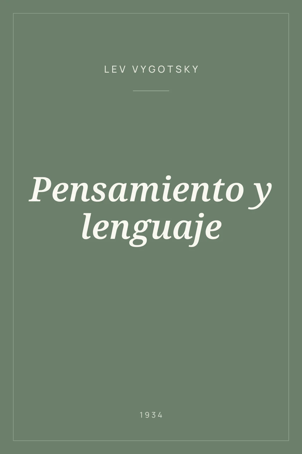 Portada de Pensamiento y lenguaje