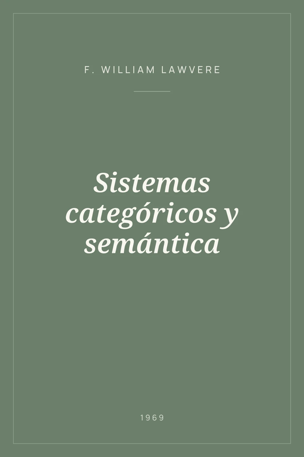 Portada de Sistemas categóricos y semántica