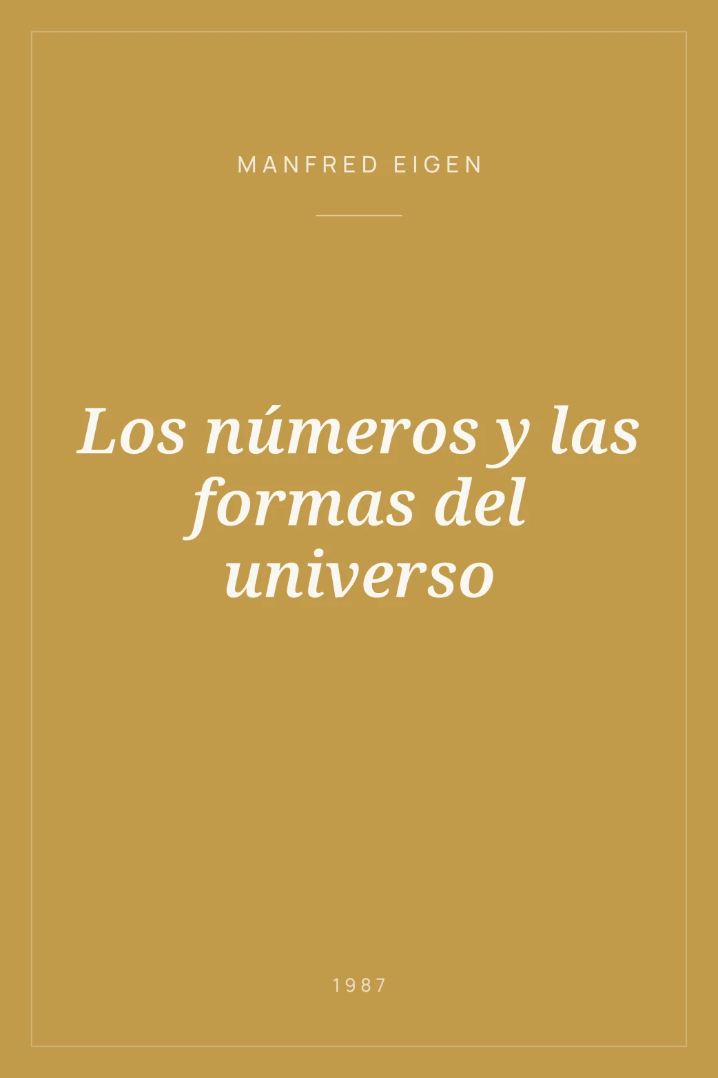 Portada de Los números y las formas del universo