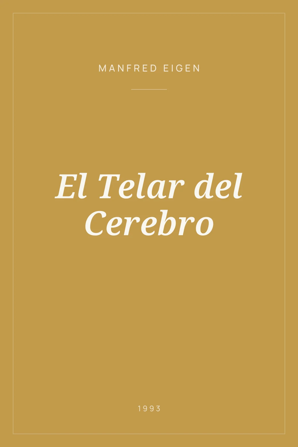 Portada de El Telar del Cerebro