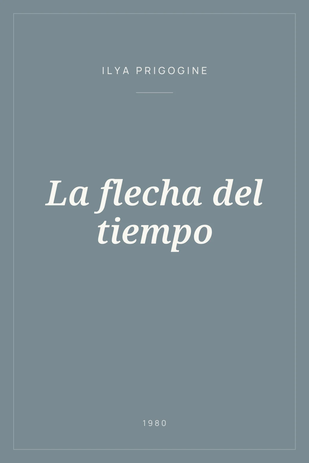 Portada de La flecha del tiempo
