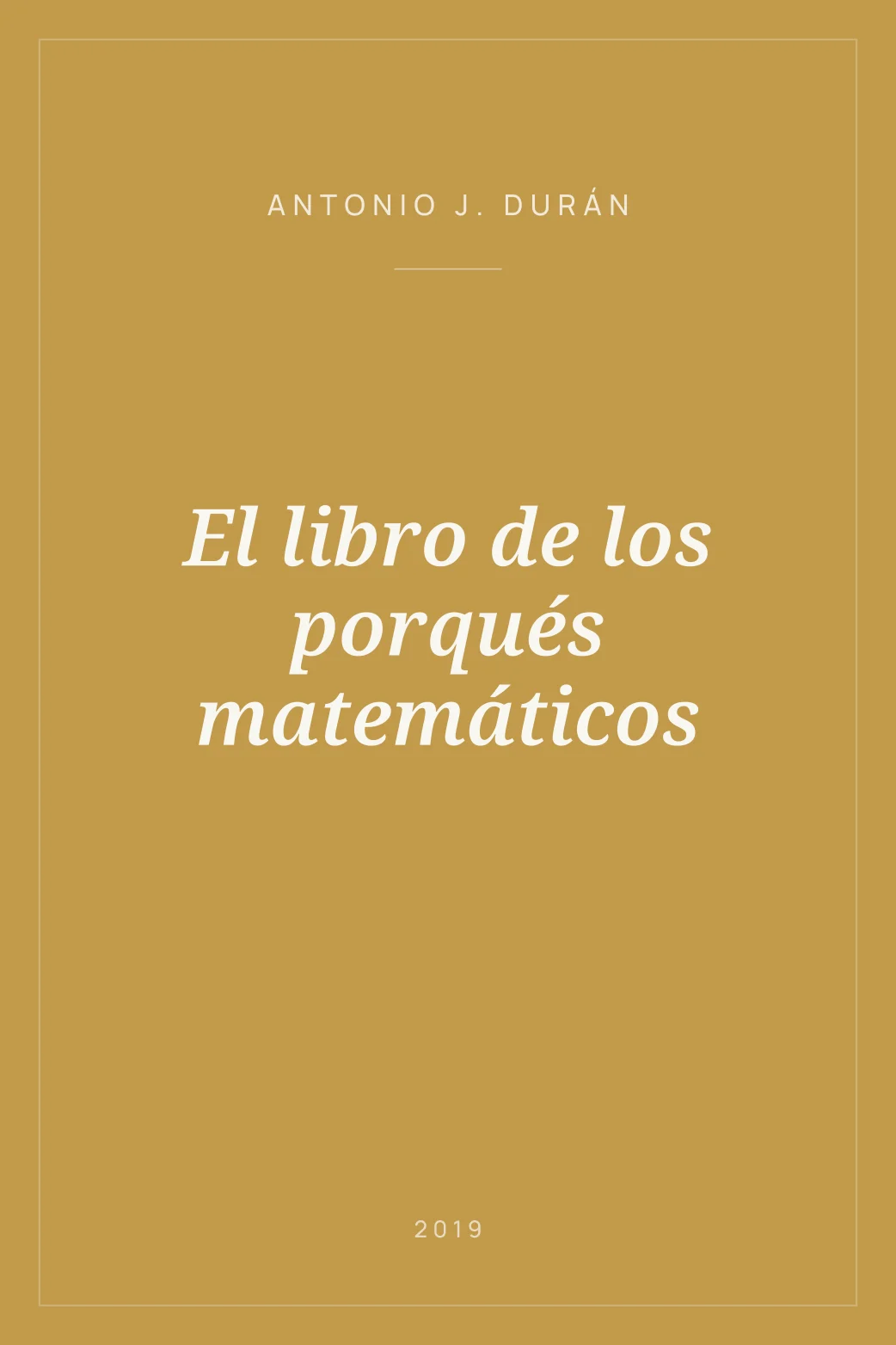 Portada de El libro de los porqués matemáticos