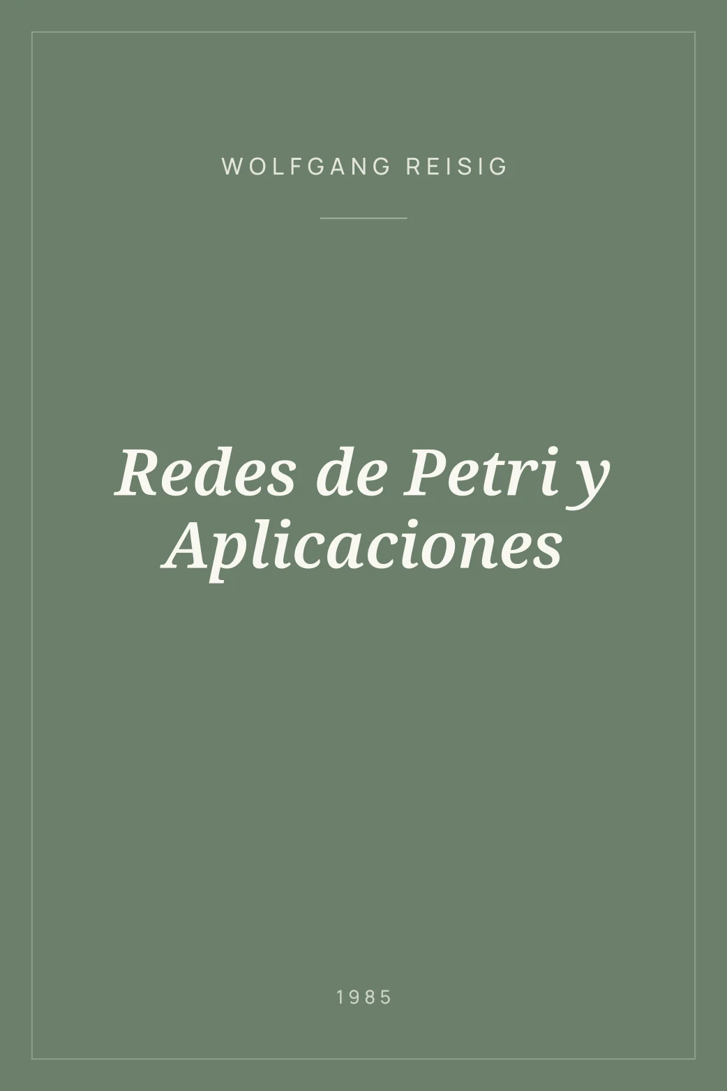 Portada de Redes de Petri y Aplicaciones
