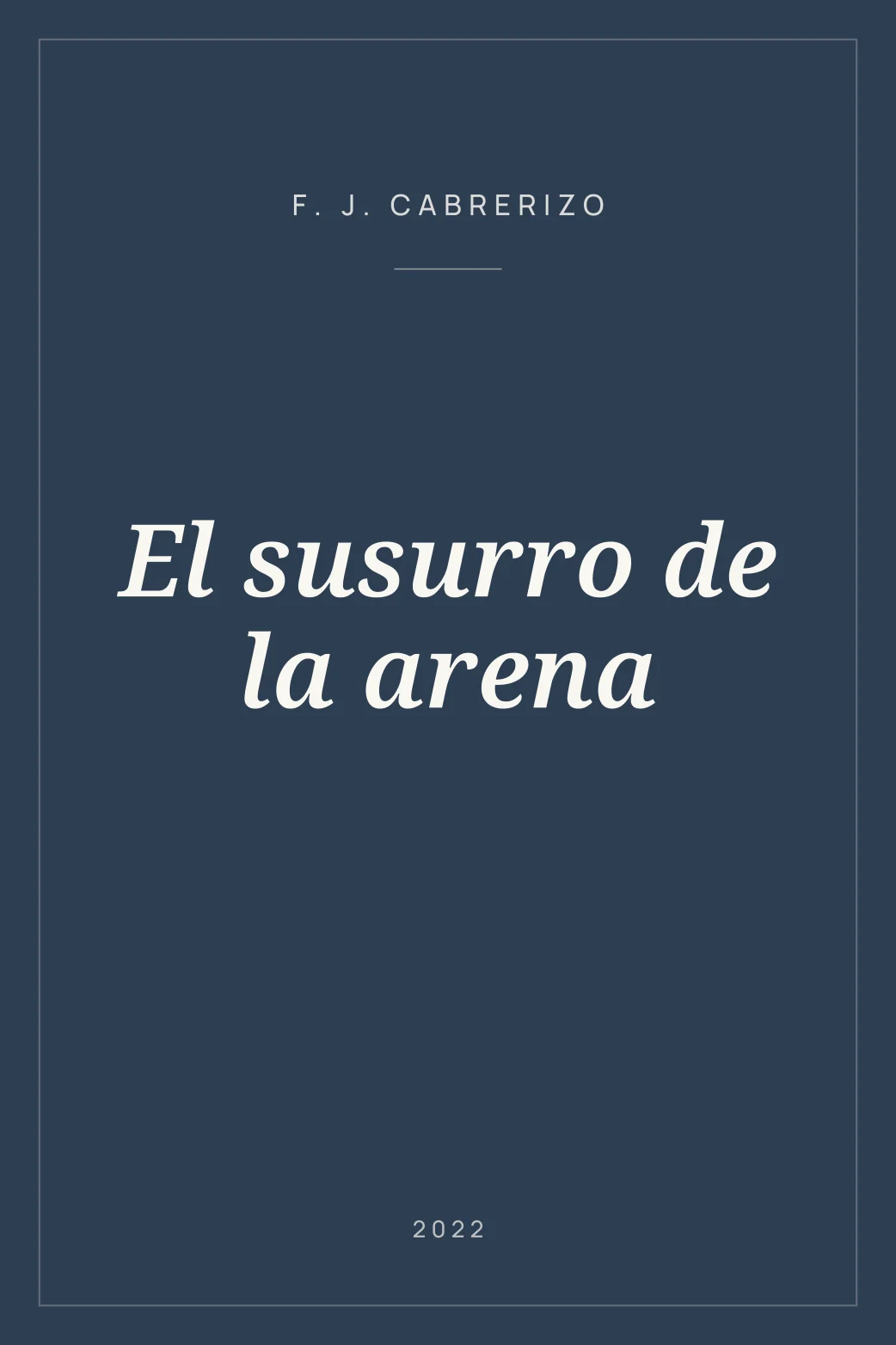 Portada de El susurro de la arena